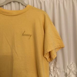 3 FOR 20 Brandy Melville “Honey” Cropped Tee